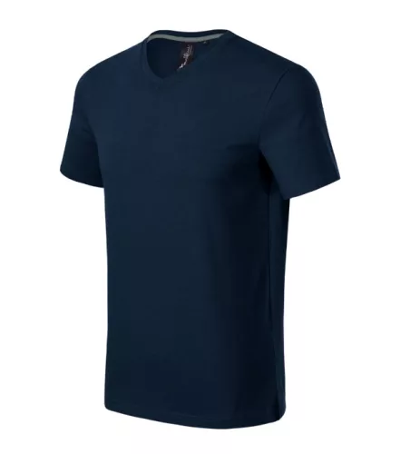 Malfini Prémium Action V-neck - Sztreccs anyagú, V nyakú férfi póló - Tengerészkék - S