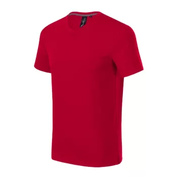   Malfini Prémium Action V-neck - Sztreccs anyagú, V nyakú férfi póló - F1 piros - XL