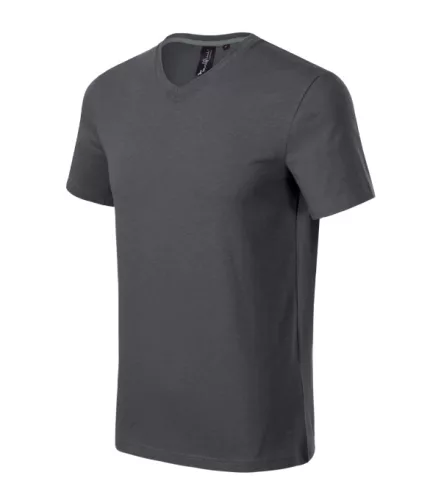 Malfini Prémium Action V-neck - Sztreccs anyagú, V nyakú férfi póló - Világos anthracit - 2XL