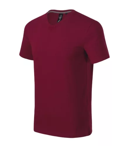 Malfini Prémium Action V-neck - Sztreccs anyagú, V nyakú férfi póló - Garnet - S