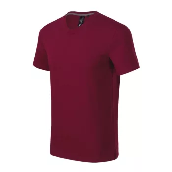   Malfini Prémium Action V-neck - Sztreccs anyagú, V nyakú férfi póló - Garnet - XL