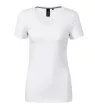 Malfini Prémium Action V-neck - Sztreccs anyagú, V nyakú női póló - Fehér - M