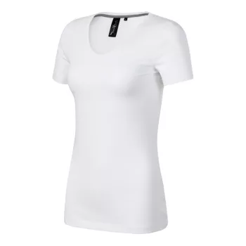   Malfini Prémium Action V-neck - Sztreccs anyagú, V nyakú női póló - Fehér - L