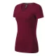 Malfini Prémium Action V-neck - Sztreccs anyagú, V nyakú női póló - Garnet - L