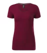 Malfini Prémium Action V-neck - Sztreccs anyagú, V nyakú női póló - Garnet - 2XL