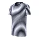 Malfini Sailor - Tengerészcsíkos unisex póló - Tengerészkék/Fehér - S