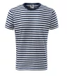 Malfini Sailor - Tengerészcsíkos unisex póló - Tengerészkék/Fehér - XL
