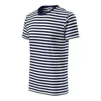   Malfini Sailor - Tengerészcsíkos unisex póló - Tengerészkék/Fehér - 3XL