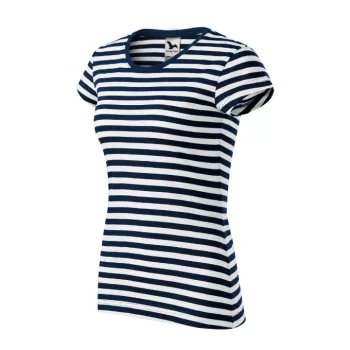  Malfini Sailor - Tengerészcsíkos női póló - Tengerészkék/Fehér - 2XL
