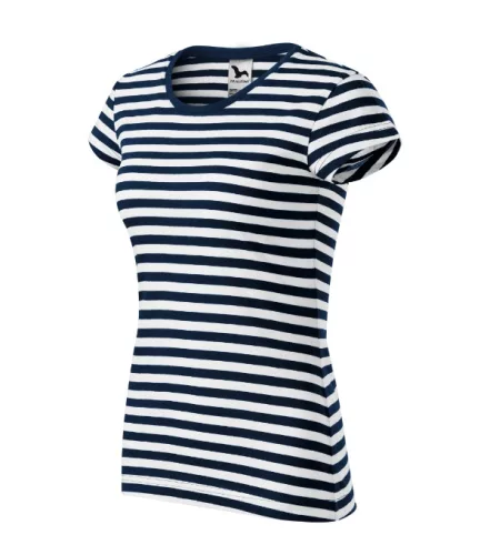 Malfini Sailor - Tengerészcsíkos női póló - Tengerészkék/Fehér - 2XL