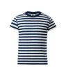Malfini Sailor - Tengerészcsíkos gyerek póló - Tengerészkék/Fehér - 122 cm/6 éves