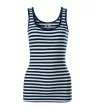 Malfini Sailor - Tengerészcsíkos női top/atléta - Tengerészkék/Fehér - XS