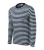 Malfini Sailor - Tengerészcsíkos hosszú ujjú unisex póló - Tengerészkék/Fehér - 2XL