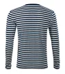 Malfini Sailor - Tengerészcsíkos hosszú ujjú unisex póló - Tengerészkék/Fehér - 3XL