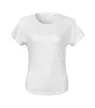Malfini Chance (GRS) - 100 %-ban újrahasznosított poliészter,  japán ujjú, ívelt alsó szélű női póló - Fehér - XS
