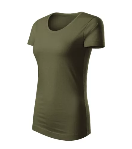 Malfini Epic - 100 % organikus pamut, címkementes női póló - Military - XL