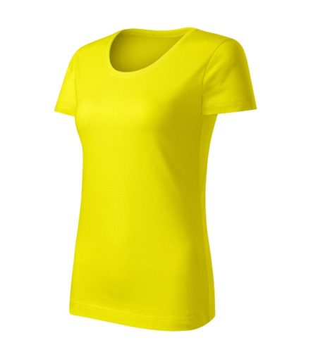 Malfini Epic - 100 % organikus pamut, címkementes női póló - Citrom - L