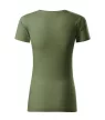 Malfini Gulf - 100 % organikus pamut, címkementes női póló - Khaki - XL