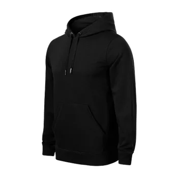   Malfini Break (GRS) - Futter (nem bolyhos) belsős, kenguru zsebes  férfi pulóver - Fekete - 2XL