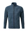 Malfini Factor - 100 % újrahasznosított poliészter férfi micropolár - Sötétdenim melírozott - 2XL