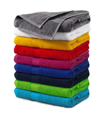 Malfini Terry Towel - Magas grammsúlyú, 100 % pamut törülköző - Mandarinsárga - 50 x 100 cm