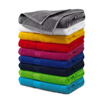   Malfini Terry Towel - Magas grammsúlyú, 100 % pamut fürdőlepedő - Mandarinsárga - 70 x 140 cm