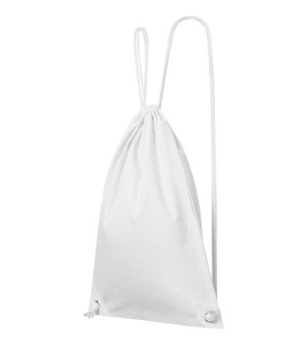 Malfini Easygo - Közepes grammsúlyú, 100 % pamut unisex tornazsák - Fehér