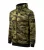 Malfini Camo Zipper - Bolyhos belsős, cipzáras férfi pulóver - Zöld terepszín - XL