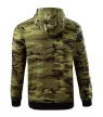 Malfini Camo Zipper - Bolyhos belsős, cipzáras férfi pulóver - Zöld terepszín - XL