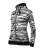 Malfini Camo Zipper - Bolyhos belsős, cipzáras női pulóver - Szürke terepszín - L