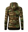 Malfini Camo Zipper - Bolyhos belsős, cipzáras női pulóver - Barna terepszín - L