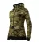 Malfini Camo Zipper - Bolyhos belsős, cipzáras női pulóver - Zöld terepszín - L