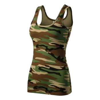   Malfini Camo Triumph - Sztreccs anyagú női atléta - Barna terepszín - M