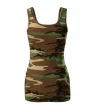 Malfini Camo Triumph - Sztreccs anyagú női atléta - Barna terepszín - XL