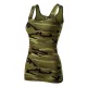 Malfini Camo Triumph - Sztreccs anyagú női atléta - Zöld terepszín - M