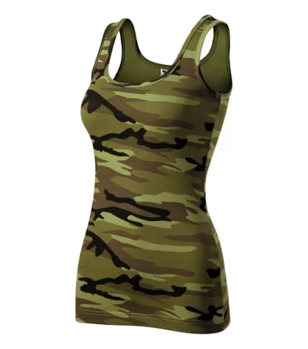 Malfini Camo Triumph - Sztreccs anyagú női atléta - Zöld terepszín - XL