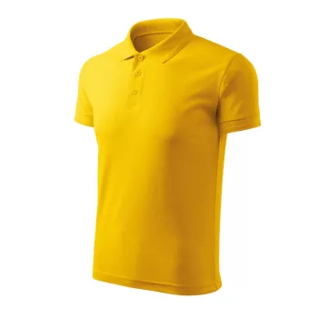   Malfini Pique Polo Free - Címkementes férfi galléros póló - Sárga - XL