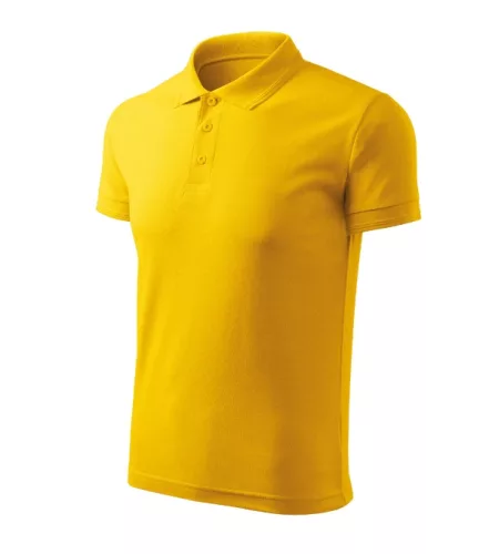 Malfini Pique Polo Free - Címkementes férfi galléros póló - Sárga - XL