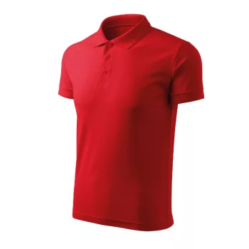   Malfini Pique Polo Free - Címkementes férfi galléros póló - Piros - XL
