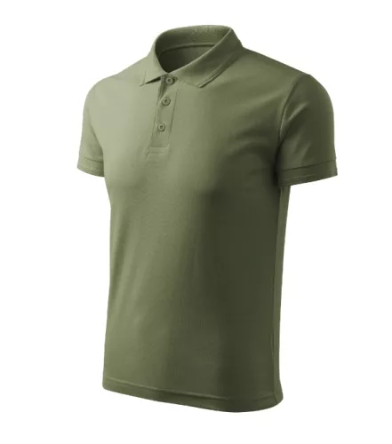 Malfini Pique Polo Free - Címkementes férfi galléros póló - Khaki - M