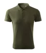 Malfini Pique Polo Free - Címkementes férfi galléros póló - Military - 3XL