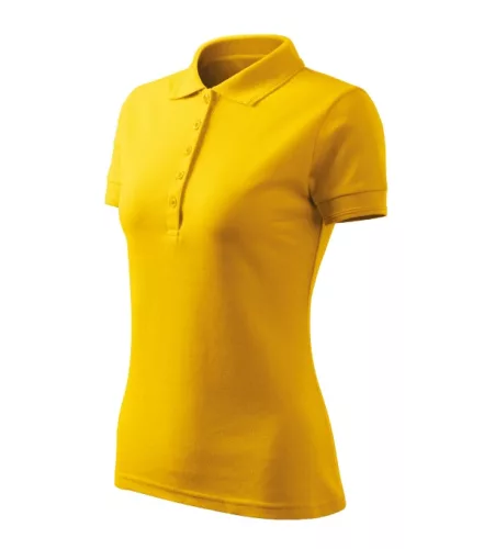 Malfini Pique Polo Free - Címkementes női galléros póló - Sárga - L