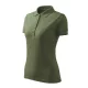 Malfini Pique Polo Free - Címkementes női galléros póló - Khaki - XL