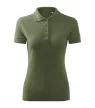 Malfini Pique Polo Free - Címkementes női galléros póló - Khaki - XL