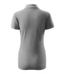 Malfini Pique Polo Free - Címkementes női galléros póló - Sötétszürke melírozott - 2XL