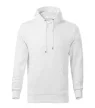 Malfini Cape Free - Kenguru zsebes, kapucnis, címkementes férfi pulóver - Fehér - 2XL