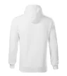 Malfini Cape Free - Kenguru zsebes, kapucnis, címkementes férfi pulóver - Fehér - 2XL
