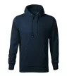 Malfini Cape Free - Kenguru zsebes, kapucnis, címkementes férfi pulóver - Tengerészkék - 2XL