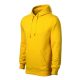 Cape Free - Kenguru zsebes, kapucnis, címkementes férfi pulóver - Sárga - 2XL