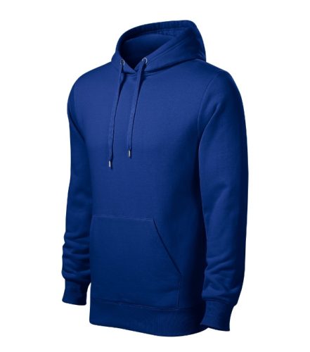 Cape Free - Kenguru zsebes, kapucnis, címkementes férfi pulóver - Királykék - 3XL